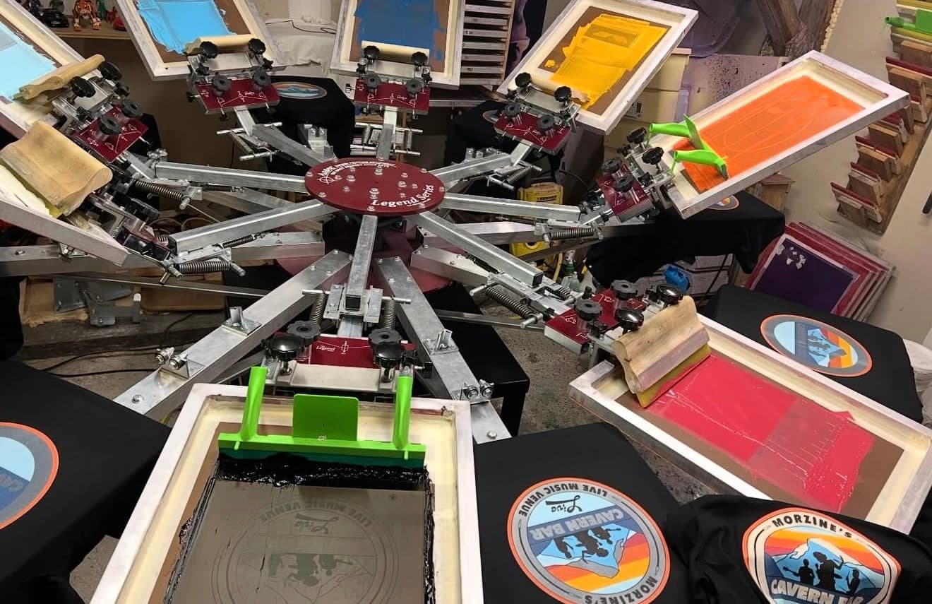 L’atelier de sérigraphie de BlackSheep, à Seytroux